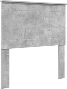 vidaXL Tăblie cap Gri Beton Lemn prelucrat