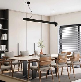 Lustra LED suspendata design liniar Lynton 7+32W