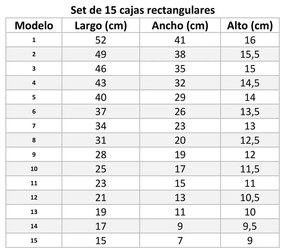 Cutii de depozitare 15 buc. din carton cu capac Route – Casa Selección
