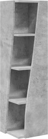 vidaXL Dulap de colț Gri din beton 27,5x27x102cm Lemn compozit