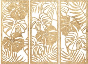 SENTOP | Pictură murală din trei piese cu frunză de monstera | TROPICI