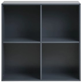 Raft de perete Horne, lemn vopsit, gri închis 69x30x69 cm