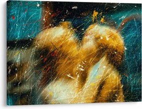 Tablou - Îngerii sărutăndu-se (70x50 cm)
