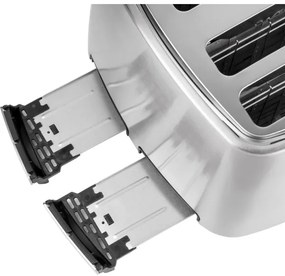 Sencor - Prăjitor de pâine cu 4 fante, 1600 W/230 V, crom mat