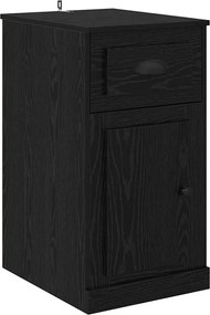 vidaXL Dulap lateral Stejar Negru 40 x 50 x 75 cm Lemn compozit