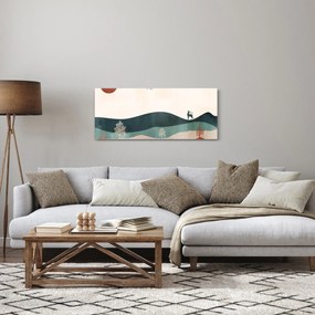 Tablou - Peisaj ilustrat (120x50 cm)