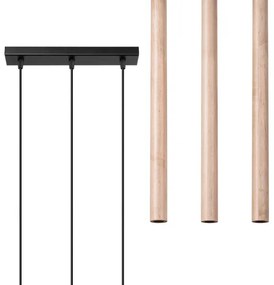 Lustră pe cablu Sollux SL.1267 PASTELO 3xG9/8W/230V lemn