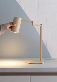 Lampa birou din metal bej cu brat articulat Bilbao
