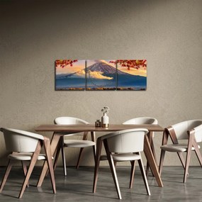Tablou - Japonia, Muntele Fudji (cu ceas) (90x30 cm)