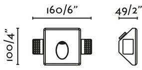 Spot LED incastrabil ghips iluminat ambiental TUK alb