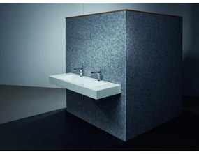 Lavoar dublu suspendat, Bette Aqua, 140x49.5cm, alb lucios, A052-000-HLW2