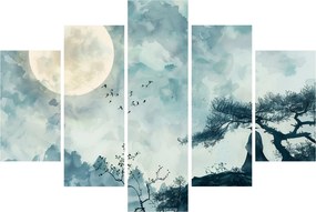 Tablou - Pictură cu lună plină (150x105 cm)