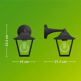 Philips - Aplică de perete pentru exterior JULI 1xE27/25W/230V IP44