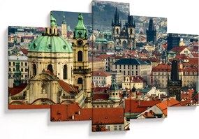Tablou - Panorama din Praga (150x105 cm)