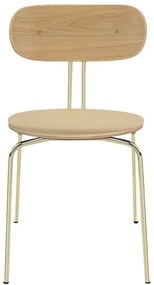 Scaun de dining bej/auriu Curious – UMAGE