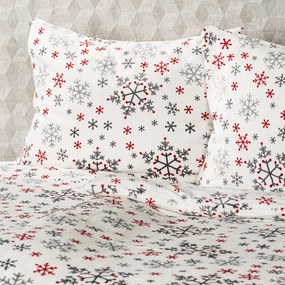 Lenjerie de pat din microflanel 4Home Snowflakes,140 x 220 cm, 70 x 90 cm, 140 x 220 cm, 70 x 90 cm
