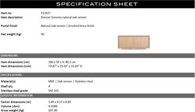 Comoda design LUX Sonesta natur