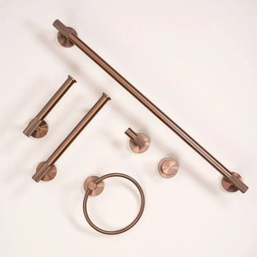 Cuier de baie Ring 6610 Modern cupru periat