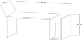 Măsuță de cafea Memo Freesia Marble