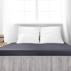 Cearșaf de pat 4Home Mako jersey antracit, 90 x 200 cm