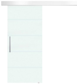 HOMCOM, usa glisanta din sticla securizata satinata, 90x205 cm | Aosom Romania