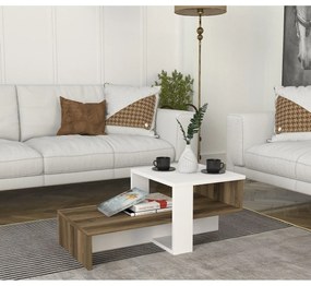 Măsuță de cafea Chain White and Walnut