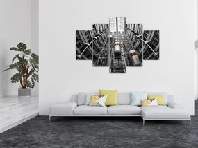 Tablou cu lift în clădire (150x105 cm)