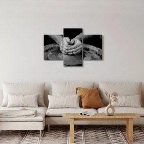 Tablou alb negru - producția de ceramică (90x60 cm)