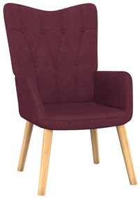 Scaun de relaxare, violet, material textil