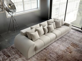 Canapea extensibilă dumonde cu 2 lăzi de depozitare si sezut confortabil din spuma high-density, Verona Enjoy Beige 310x100 cm