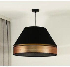 Lustră pe cablu COPPER Duolla SHINY 1xE27/15W/230V d. 60 cm negru/cupru
