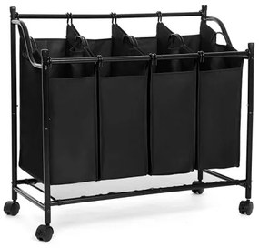 Coș pentru rufe LINA, negru