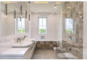 Lustră pe cablu GOMERA 1xGU10/5W/230V alamă Argon 4057