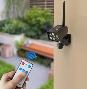 Set 3 bucati Camera Led Solara Falsa cu Senzor de Miscare si Telecomanda, Lampa Stradala