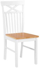 Set 2 buc scaune de sufragerie Houza (alb). 1080171