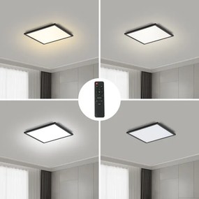 Plafonieră LED dimabilă Brilagi SLIMFRAME LED/25W/230V 30x30 cm negru + telecomandă