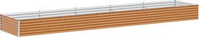 vidaXL Strat înălțat de grădină 485 x 100 x 36 cm Oțel Galvanizat