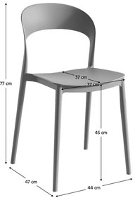 Scaun sufragerie Recibir (gri) . 1116464