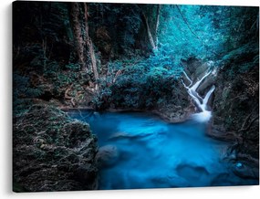 Tablou - Noaptea magică în pădurea tropicală (70x50 cm)