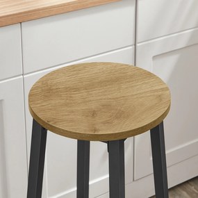 Scaun de bar TAYLOR ARTISAN cu picioare negre