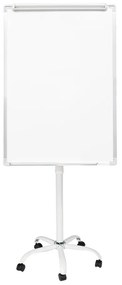 Tabla flipchart magnetica, pe roti, din plastic, 70x100 cm