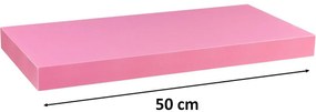 Raft de perete Stilista Volato, 50 cm, roz