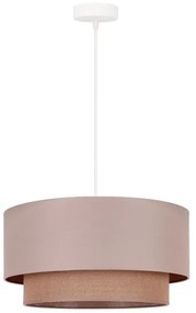 Lustră pe cablu Duolla BOHO 1xE27/15W/230V d. 45 cm bej/maro