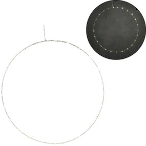 Decorațiune suspendată cu LED CIRCLE Ø 70 cm, argintiu