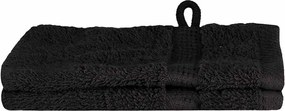 vidaXL Prosop pentru musafiri SOLUND 2 pcs Negru 15 x 21 cm 550 gsm