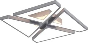 Searchlight 36520SI - Plafonieră LED dimabilă QUATRO LED/29W/230V 40x40 cm