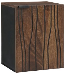 vidaXL Cabinet de Chiuvetă cu raft Maro și negru 38 x 33.5 x 48 cm