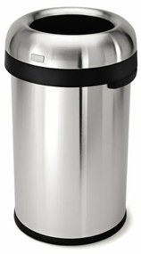 Coș rotund deschis 80 l, oțel mat, oțel inoxidabil