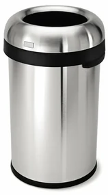 Coș rotund deschis 80 l, oțel mat, oțel inoxidabil