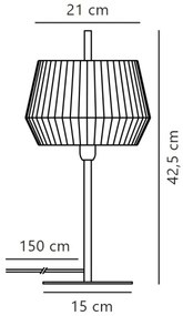 Lampă de masă Nordlux DICTE 1xE14/40W/230V alb/negru